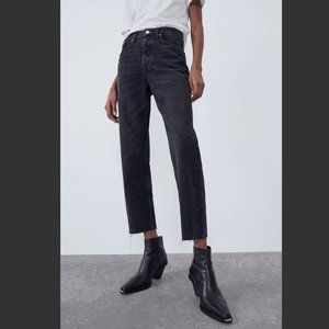 Zara Hi-rise straight leg jeans black Size 6 / 28